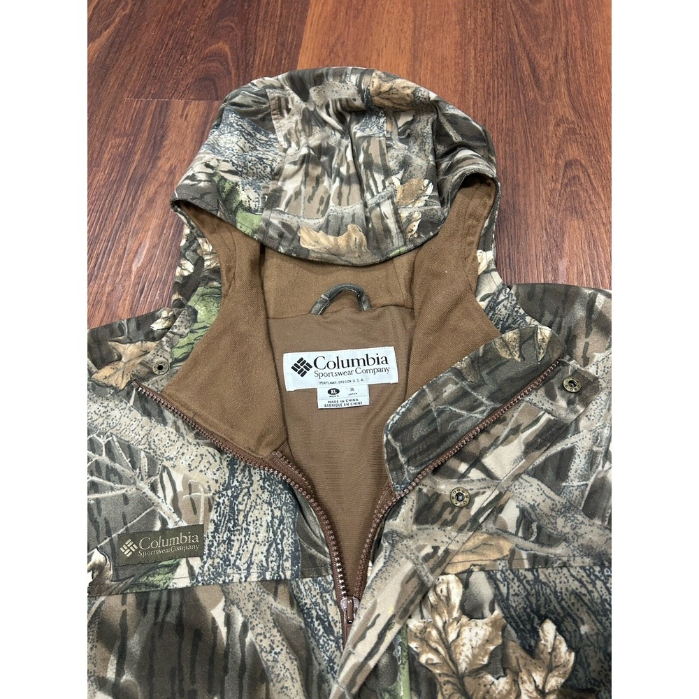Columbia Sportswear Real Tree Camo Fleece‎ Hunting Mens Jacket XL Good Condition - Picture 4 of 16